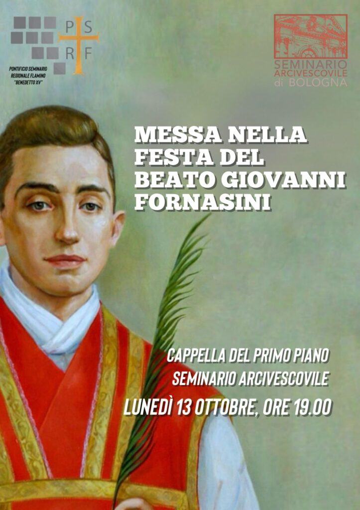 volantino di Messa nella festa del Beato Giovanni Fornasini